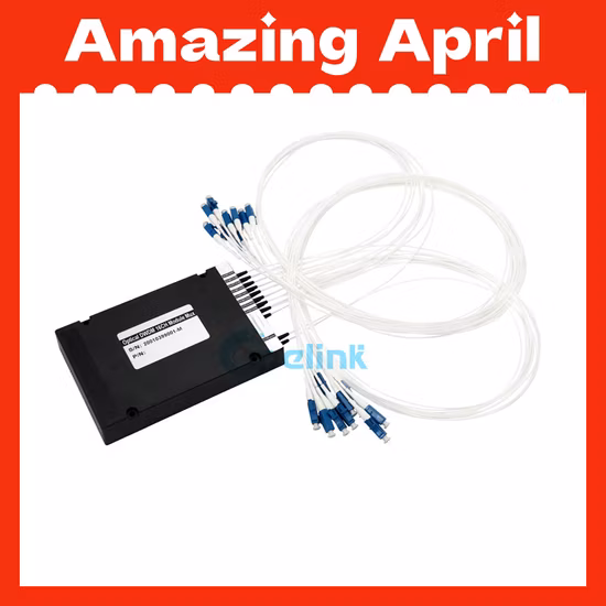 Module Mux/Demux DWDM 16 + 1CH 100g, module DWDM optique de boîte ABS LC/PC de 0.9mm avec Port Exp