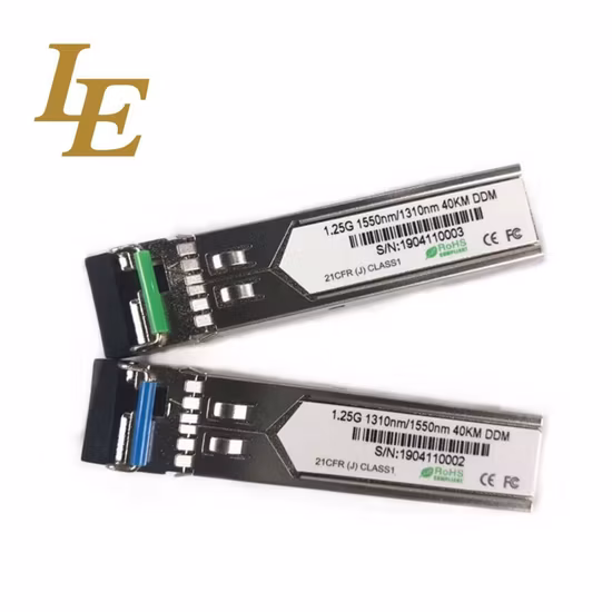 Émetteur-récepteur optique 10g SFP Sx Dx SFP 850nm 1310nm